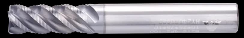 16 mm VHM Schaftfräser, 5 Schneiden, mit gewellten Schneidkanten, Standardlänge