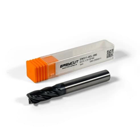 8 mm VHM Schaftfräser, 4 Schneiden, Fasenfräsen, Standardlänge, Für P, M, K Materialien, AlCrN beschichtet