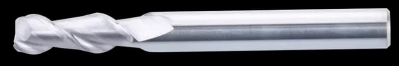 5 mm VHM Schaftfräser, 2 Schneiden, Flach, Standardlänge, Für N-Materialien, Unbeschichtet