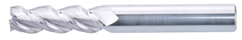 4 mm Solid Carbide End Mill, 3 Flutes, Flat, Standard length, For N materials, Uncoated
