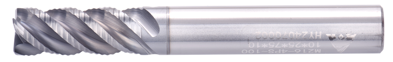 16 mm Solid Carbide End Mill, 5 Flutes, With corrugated cutting edges, Standard length