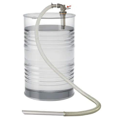 Vacuum air pump (fluid extractor) for CNC machines. Drum (55 GAL / 208L)  mounting design