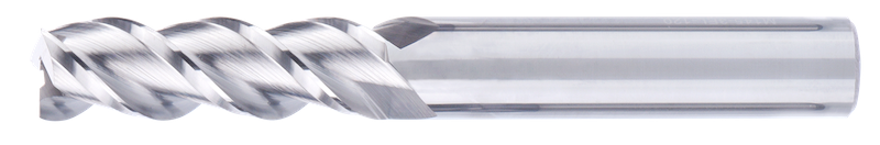 10 mm Solid Carbide End Mill, 3 Flutes, Flat, Long, For N materials, Uncoated