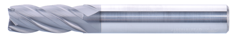 9 mm Solid Carbide End Mill, 4 Flutes, Flat, Standard length, For P, M, K materials, AlCrN coated