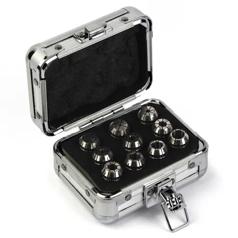 ER16 collet kit, ER16, 0.005mm, clamping capacity ø1-10 mm, 10 pcs