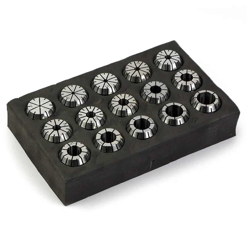ER25 collet kit, 0.005mm, clamping capacity ø2-16mm, 15 pcs