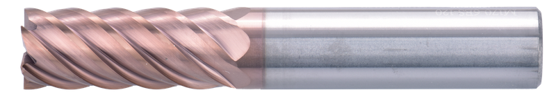 4 mm Solid Carbide End Mill, 5 Flutes, Flat, Standard length, For P, H materials, TiSiAlCrN coated