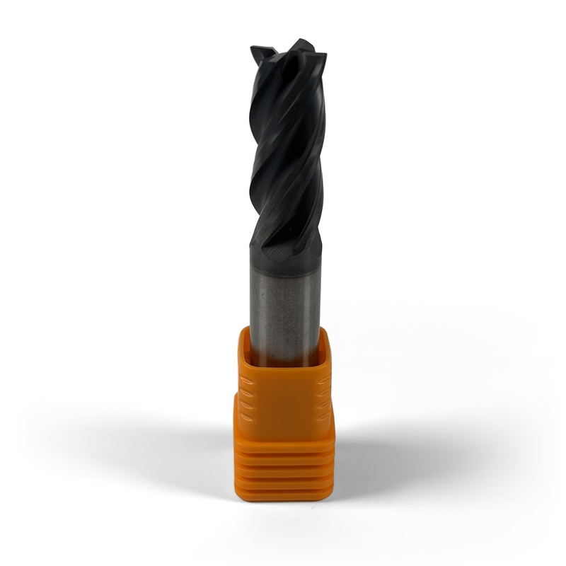 12 mm VHM Schaftfräser, 4 Schneiden, Fasenfräsen, Standardlänge, Für P, M, K Materialien, AlCrN beschichtet