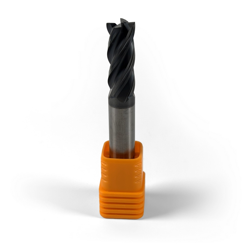 10 mm VHM Schaftfräser, 4 Schneiden, Fasen, Standardlänge, Für P, M, K Materialien, AlCrN-beschichtet