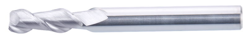 3 mm Solid Carbide End Mill, 2 Flutes, Flat, Standard length, For N materials, Uncoated